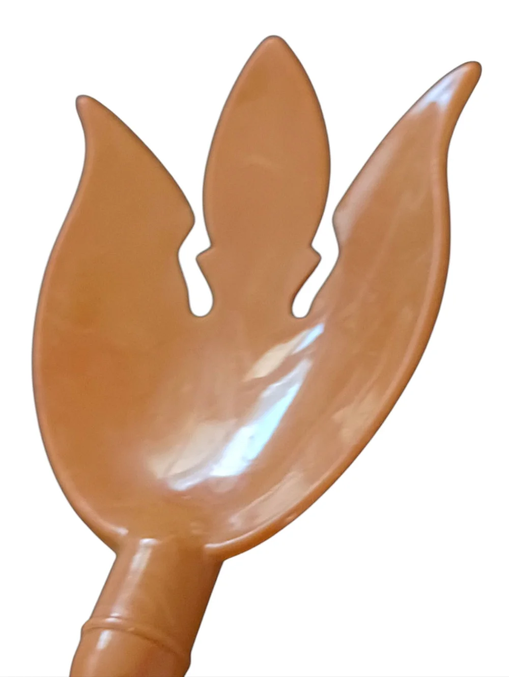 Vintage Melamine Salad Servers Fork Spoon Butterscotch Swirl Harvest‎ Gold MCM